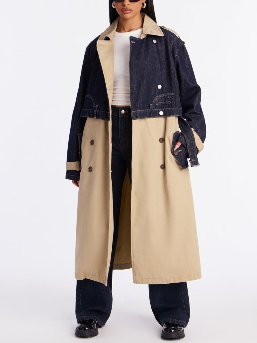 Denim Trench Coat